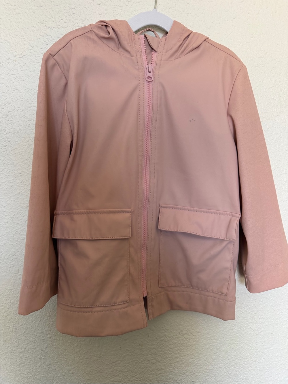 Gymboree Girls' Dusty Rose Hooded Zip Jacket side 5/6